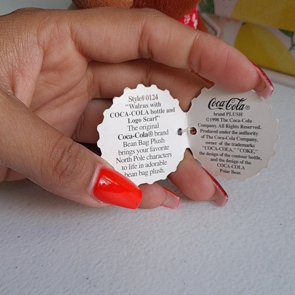 Walrus Coca-Cola Bean Bag Plush - Picture 4 of 5